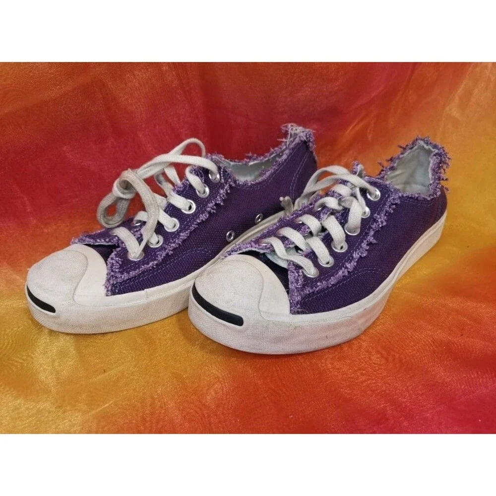 Converse Unisex Jack Purcell Purple Modern Low Sneakers Men Sz 5.5 Women Size 7